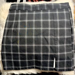 Garage Windowpane Mini Skirt